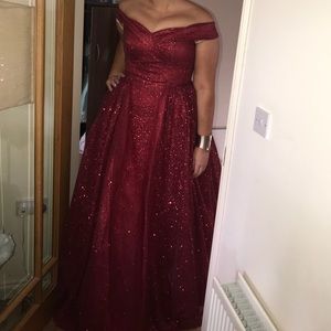 Custom made ball gown